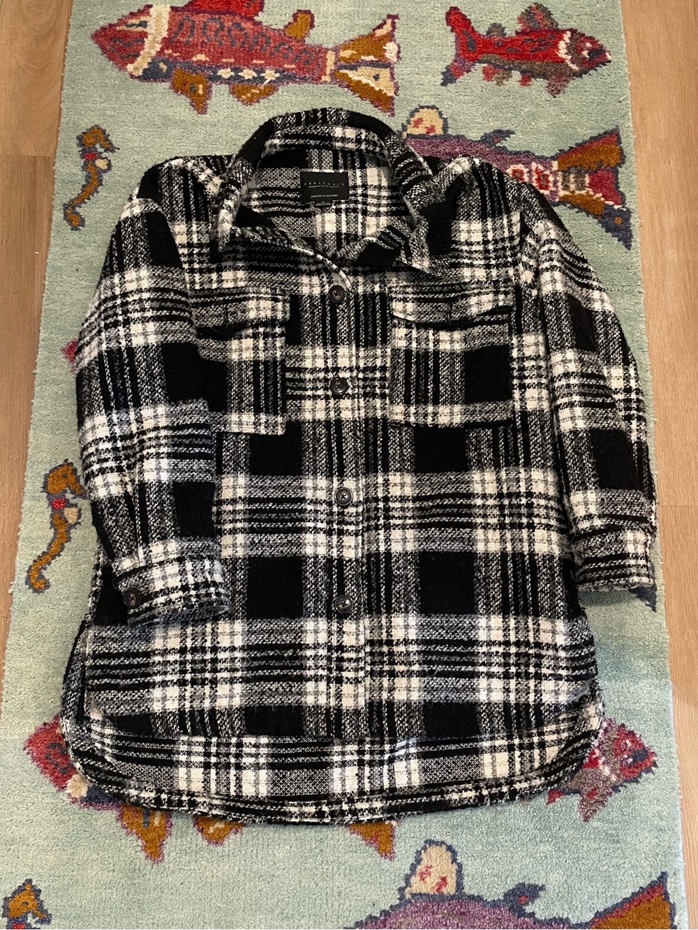 Sanctuary Plaid Women's Blanket Coat